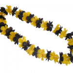 Flower-Leis-Black-Yellow