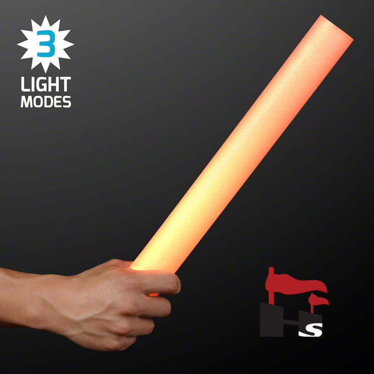 Light Up Cheer Stick Orange - 3 Light Up Modes