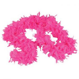 Pink Feather Boa small