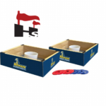 Two branded washer toss boxes